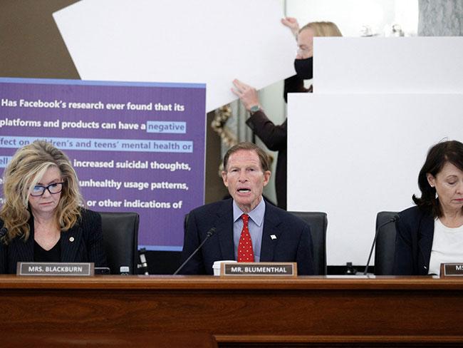 Facebook grilled in US Senate hearing over teen mental health