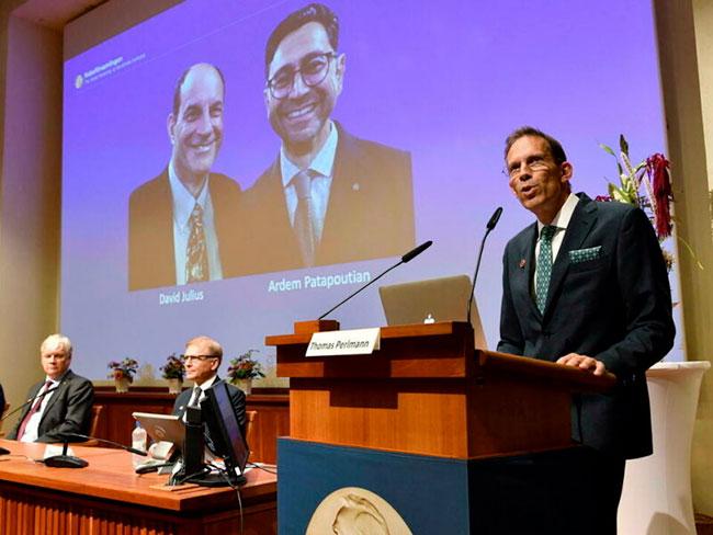 Nobel Prize honors discovery of temperature, touch receptors