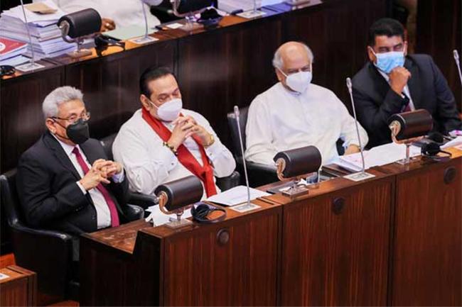 President arrives in Parliament during proceedings