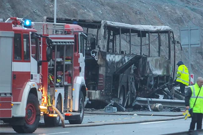 Bulgaria bus crash: Children among at least 46 killed