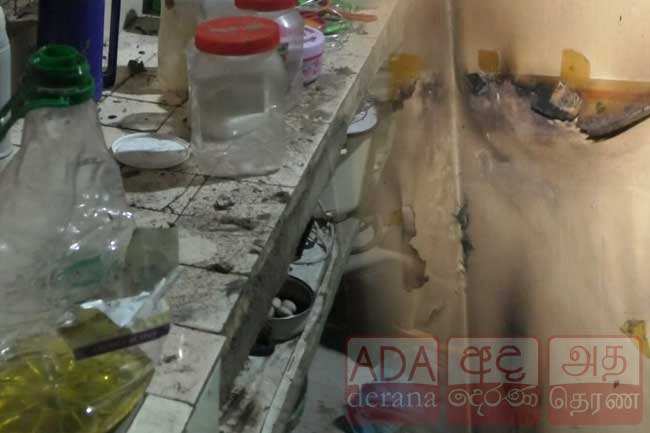 Explosion inside residence at Kottawa; gas leak suspected