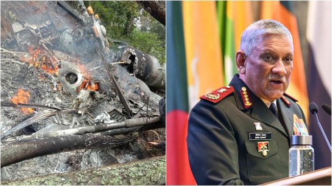 India’s defence chief, 12 others killed in chopper crash