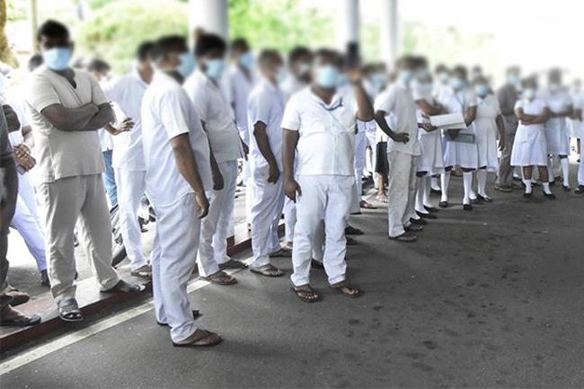 Health workers in Central Province on token strike today