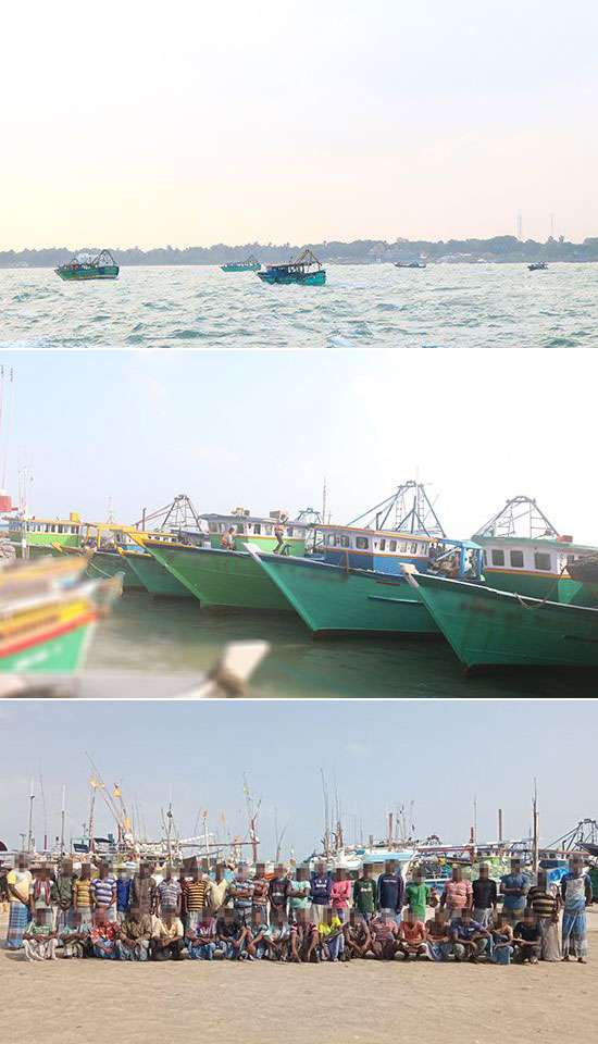 43 Indian fishermen arrested for poaching in Sri Lankan waters
