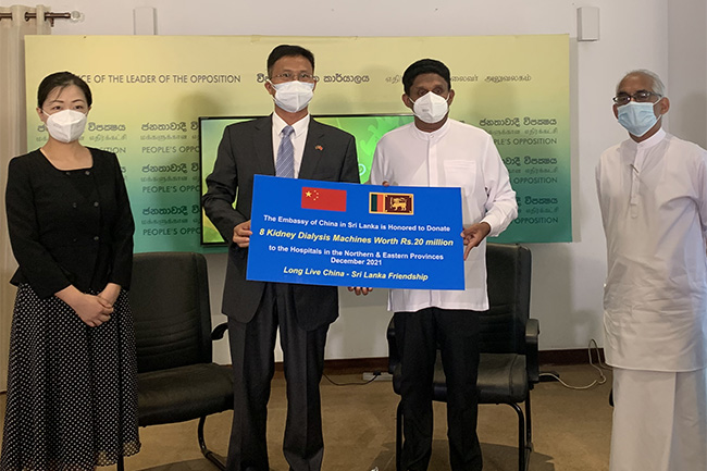 China donates medical equipment to SJB’s ‘Husmak’ initiative