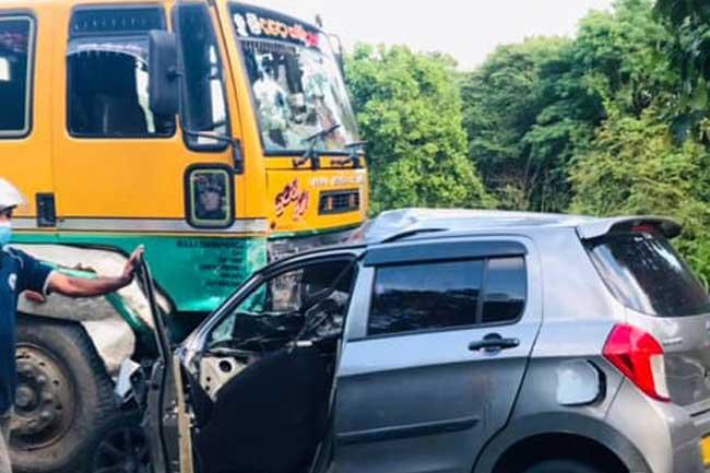 Three dead, 05 injured in fatal collision at Damana