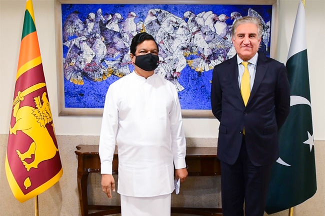 Pakistani FM receives Sri Lankan trade minister, discusses bilateral & economic ties
