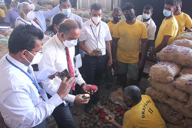 Customs seize illegally imported beetroot hidden inside two containers