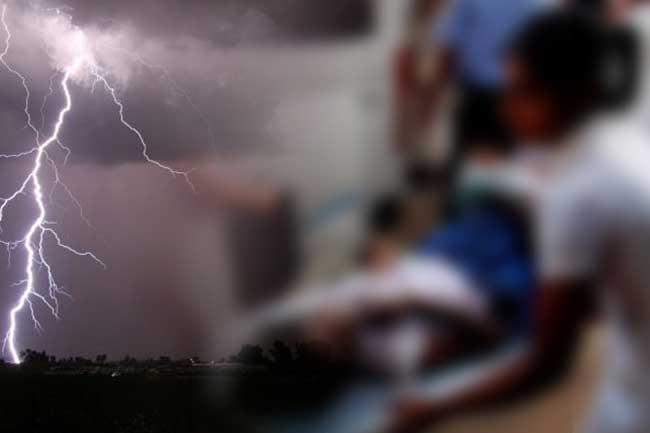 Dozens including children hospitalized after being struck by lightning