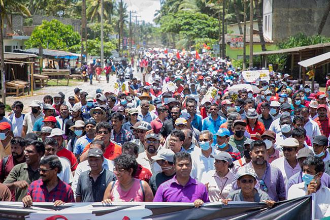 NPP commence massive ‘People’s March’ against govt from Beruwala
