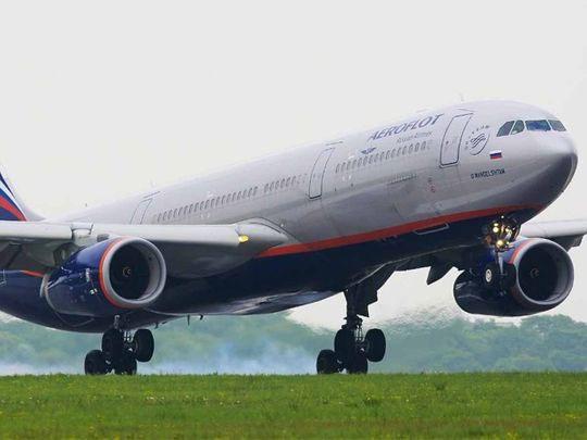 Aeroflot’s repatriation flight departs BIA with stranded Russian passengers