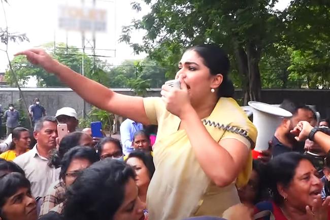 Protest staged in Colombo against PM Ranil