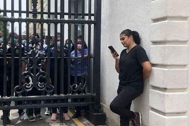 Hirunika and 8 others arrested during protest