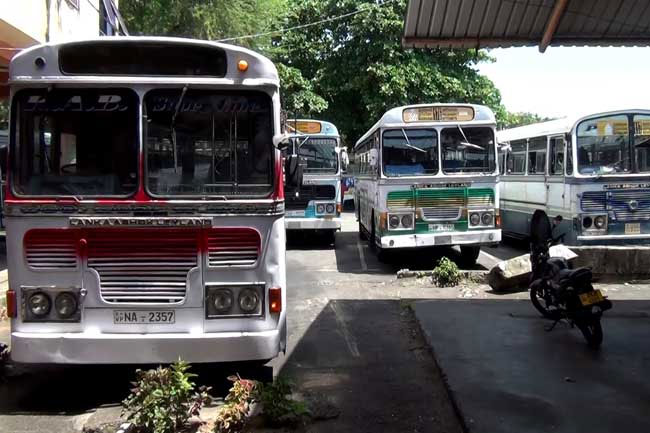 Private bus strike on several routes demanding fuel