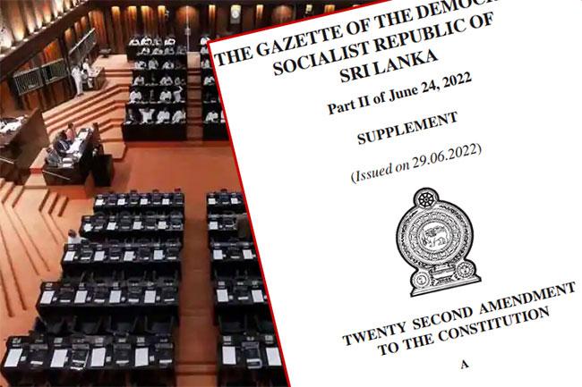 Cabinet approval for 22nd Amendment to Constitution