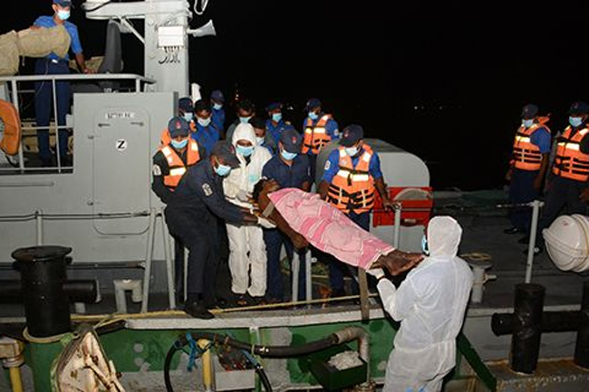Navy rescues fisherman who fell ill while at sea