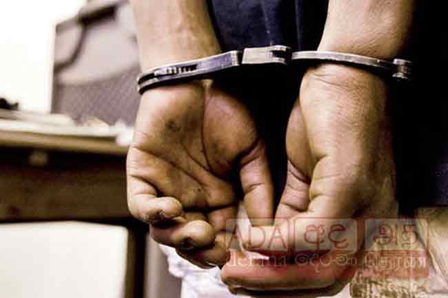 “Molkawe Chamiya” arrested with stolen items worth Rs. 2 million
