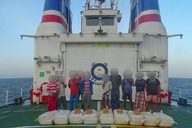 Five Indians held in Sri Lankan waters with haul of Kerala Cannabis