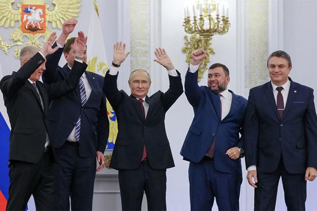 Russian President Putin proclaims Ukrainian annexation, vows to win war
