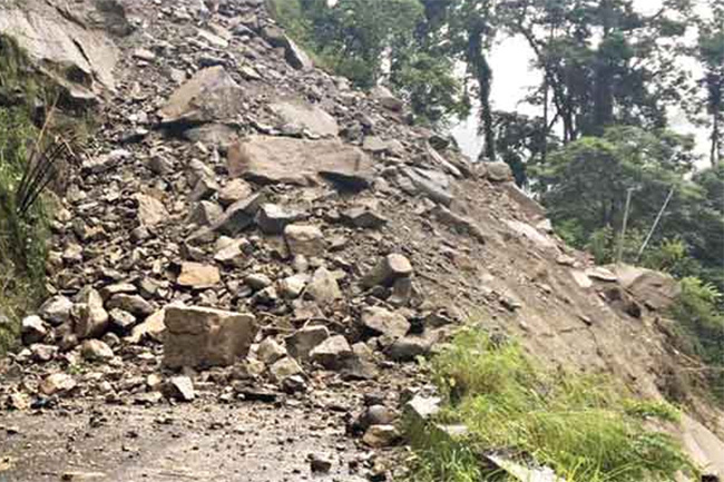 Landslide warnings issued to six districts extended