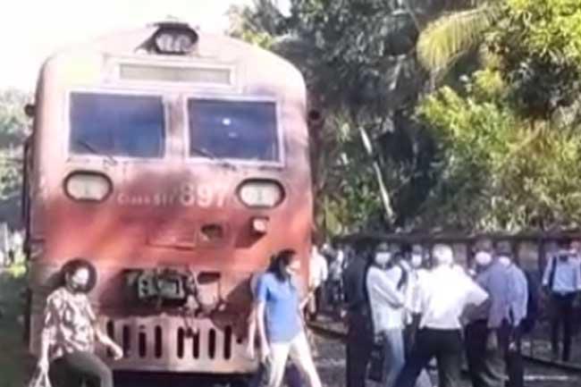 Technical fault in train on coastal line
