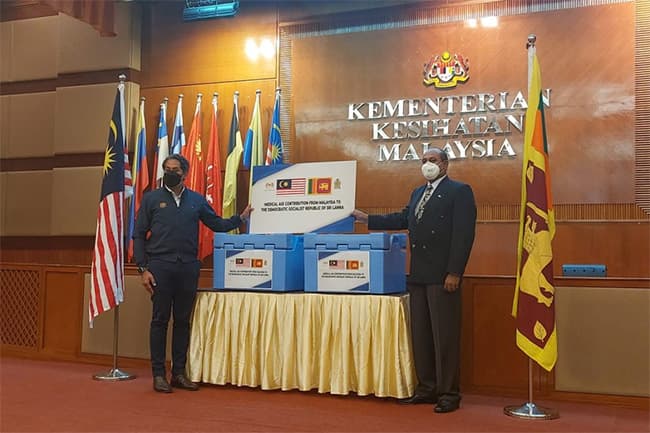 Malaysia donates urgently required medical supplies to Sri Lanka