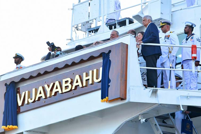 Offshore P-627 Patrol Vessel, acquired from U.S., commissioned as ‘Vijayabahu’