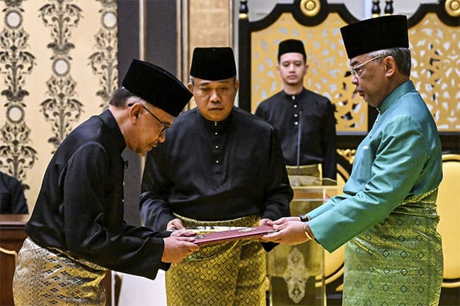 Anwar Ibrahim sworn in as Malaysian PM, ending decades-long wait