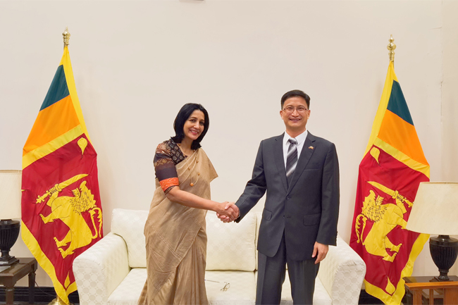 Chinese Ambassador meets SL Foreign Secretary