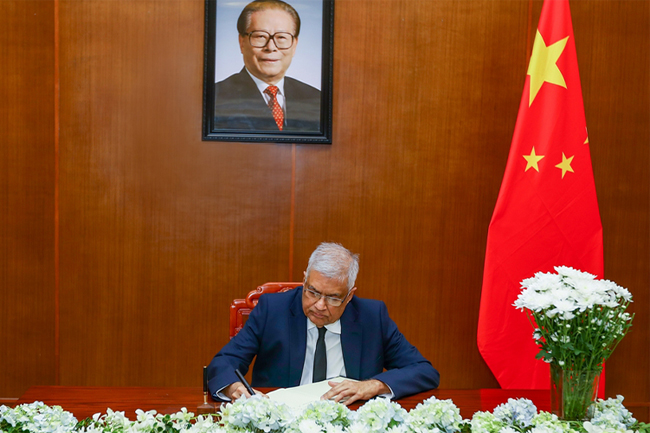 President expresses condolences over death of former Chinese leader