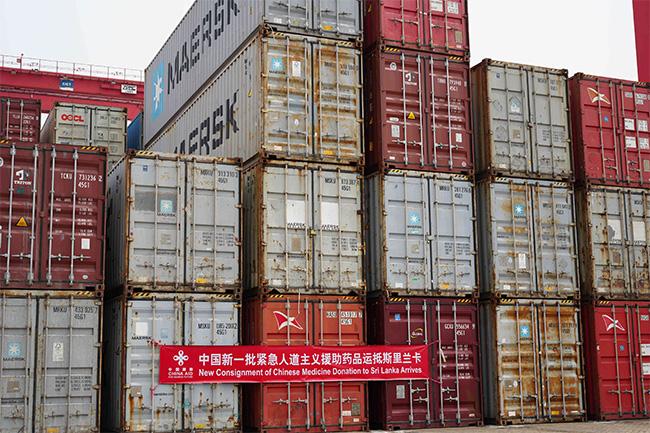 Medical aid worth over LKR 2 billion from China reaches Colombo