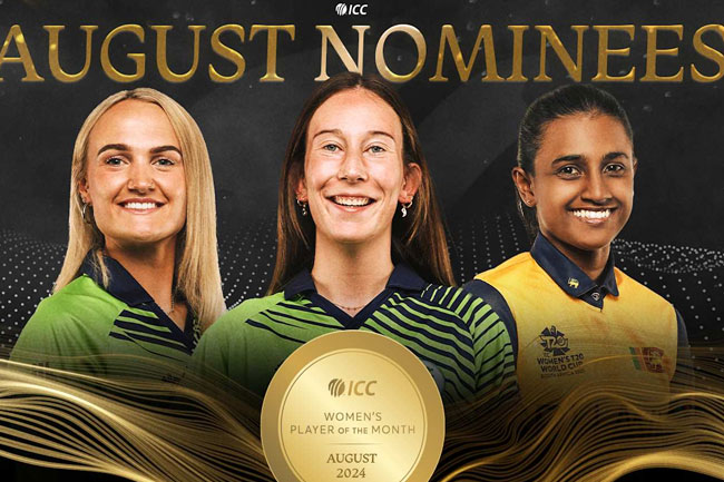 Sri Lanka’s Harshitha nominated for ICC Women’s Player of the Month