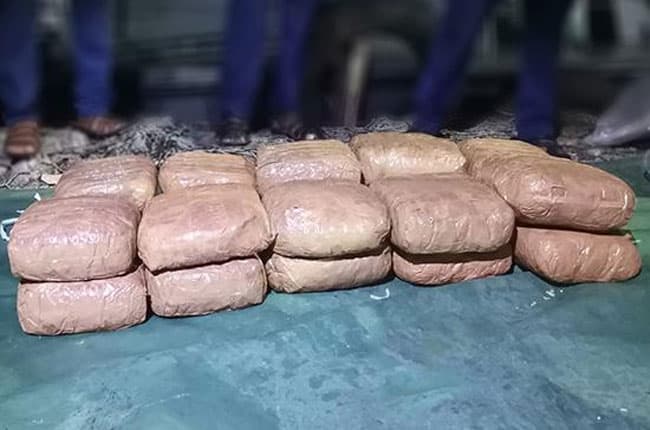 Kerala cannabis worth over Rs. 18 mln found adrift off Delft