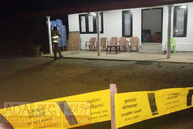 Gunshots fired at a residence in Dodangoda