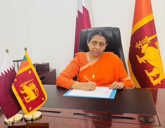 Sri Lanka’s first female Ambassador to Qatar assumes duties