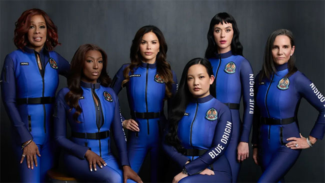 Katy Perry to fly into space with Blue Origin’s all-women crew today