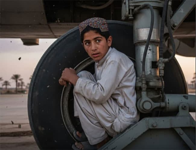 Afghan boy flies from Kabul to Delhi hiding in plane’s landing gear