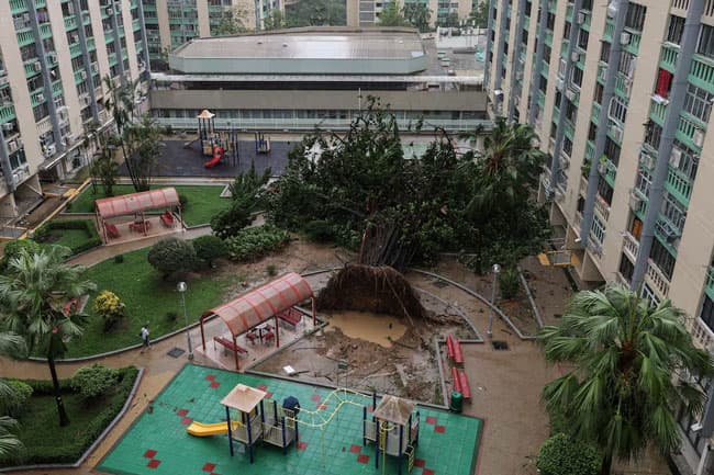 Hong Kong reopens after world’s most powerful cyclone Ragasa