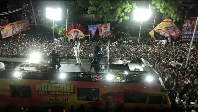 Stampede at Indian actor Vijay’s rally in Karur leaves 10 dead