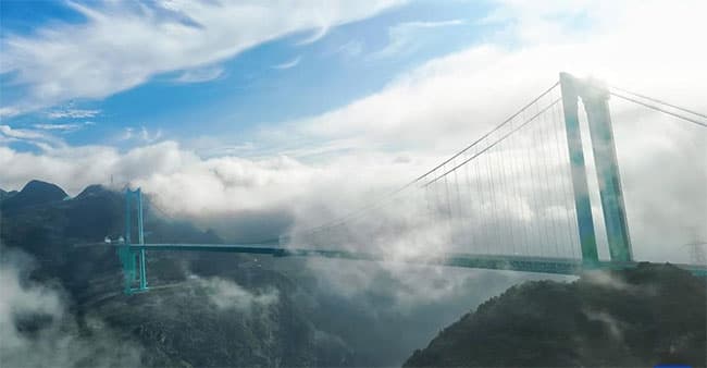 China’s Huajiang Grand Canyon Bridge opens as world’s tallest bridge