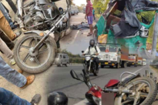 Four deaths reported in separate road accidents