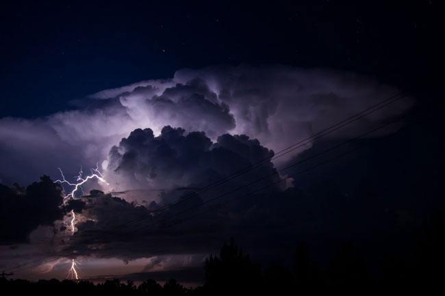 Advisory issued for severe lightning