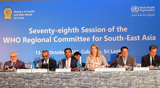 Health Minister elected chair of WHO’s 78th South-East Asia Regional Committee session