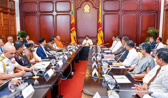 President convenes National Operations Council for ‘Ratama Ekata’ anti-drug program for first time