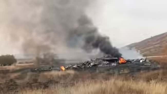 Turkish military plane crashes in Georgia with at least 20 on board