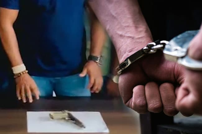 Businessman arrested in Kurana with foreign-made firearm