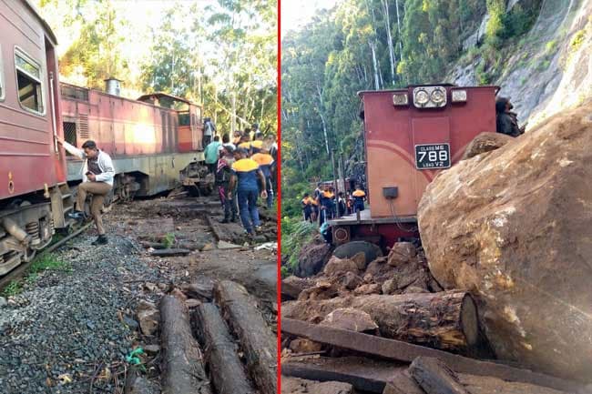 Train services along upcountry line restricted to Nanu Oya due to derailment