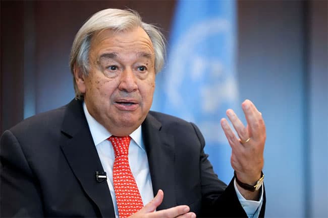 UN chief calls for end to unlawful occupation of Palestinian territory