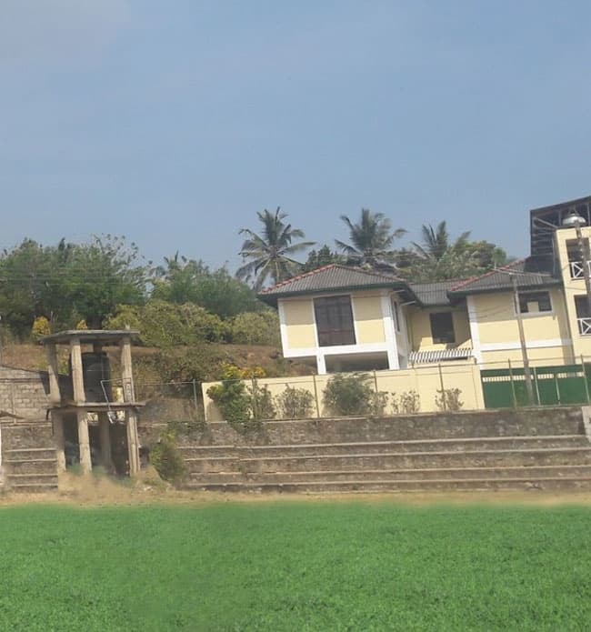 Section of boundary wall of Vidyartha College stadium collapses