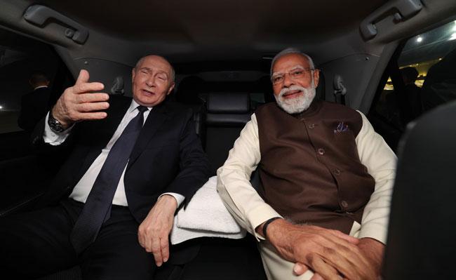 Russia’s Putin arrives in India for summit talks with PM Modi